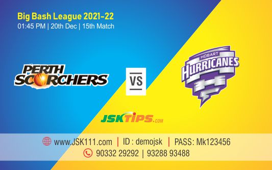Cricket Betting Tips And Match Prediction For Perth Scorchers vs Hobart Hurricanes 15th Match Online Betting Tips Cbtf Cricket-Free Cricket Tips-Match Tips-Jsk Tips