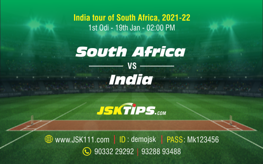 Cricket Betting Tips And Match Prediction For South Africa vs India 1st ODI Match Tips With Online Betting Tips Cbtf Cricket-Free Cricket Tips-Match Tips-Jsk Tips