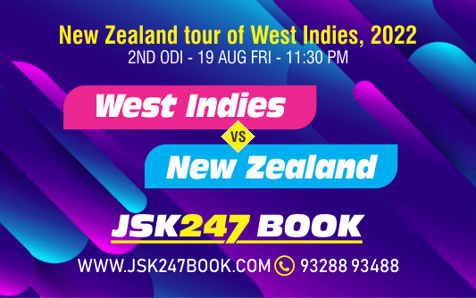 Cricket Betting Tips And Match Prediction For West Indies vs New Zealand 2nd ODI Match Tips With Online Betting Tips Cbtf Cricket-Free Cricket Tips-Match Tips-Jsk Tips