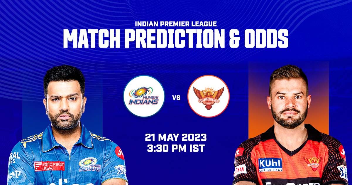 Cricket Betting Tips And Match Prediction For Mumbai Indians vs Sunrisers Hyderabad 69th Match Tips With Online Betting Tips Cbtf Cricket-Free Cricket Tips-Match Tips-Jsk Tips