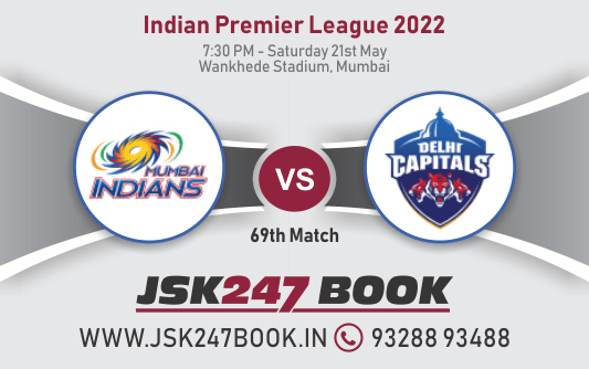 Cricket Betting Tips And Match Prediction For Mumbai Indians vs Delhi Capitals 69th Match Tips With Online Betting Tips Cbtf Cricket-Free Cricket Tips-Match Tips-Jsk Tips