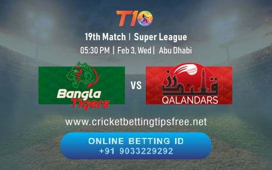 Cricket Betting Tips And Match Prediction For Bangla Tigers vs Qalandars 19th Match Tips With Online Betting Tips Cbtf Cricket-Free Cricket Tips-Match Tips-Jsk Tips 