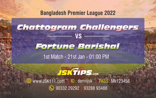 Cricket Betting Tips And Match Prediction For Chattogram Challengers vs Fortune Barishal 1st Match Tips With Online Betting Tips Cbtf Cricket-Free Cricket Tips-Match Tips-Jsk Tips