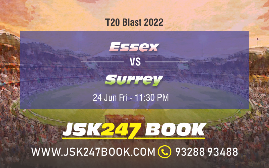  Cricket Betting Tips And Match Prediction For Essex vs Surrey South Group Match Tips With Online Betting Tips Cbtf Cricket-Free Cricket Tips-Match Tips-Jsk Tips