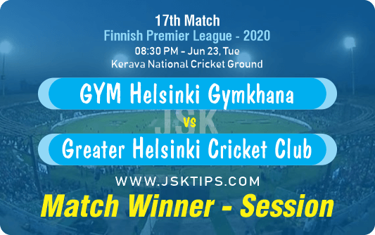 GYM Helsinki Gymkhana vs Greater Helsinki Cricket Club 17th match Cricket Betting Tips And Prediction