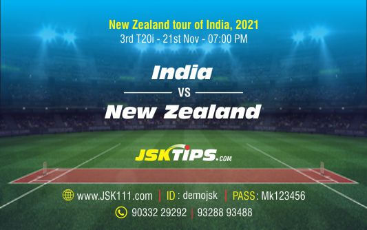Cricket Betting Tips And Match Prediction For India vs New Zealand 3rd T20I Match Tips With Online Betting Tips Cbtf Cricket-Free Cricket Tips-Match Tips-Jsk Tips
