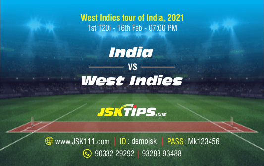 Cricket Betting Tips And Match Prediction For India vs West Indies 1st T20I Match Online Betting Tips Cbtf Cricket-Free Cricket Tips-Match Tips-Jsk Tips