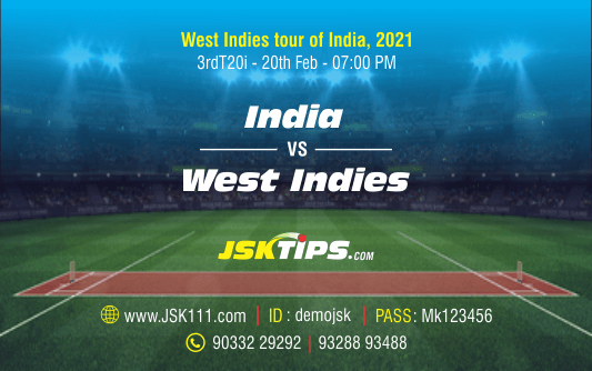  Cricket Betting Tips And Match Prediction For India vs West Indies 3rd T20I Match Online Betting Tips Cbtf Cricket-Free Cricket Tips-Match Tips-Jsk Tips