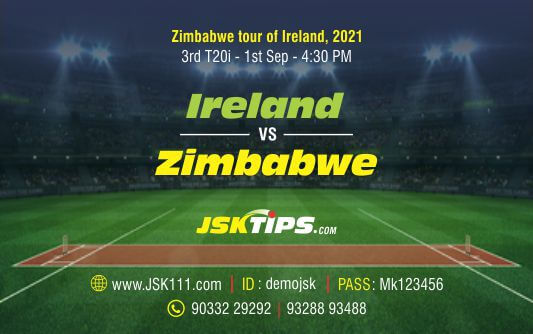 Cricket Betting Tips And Match Prediction For Ireland vs Zimbabwe 3rd T20I Match Tips With Online Betting Tips Cbtf Cricket-Free Cricket Tips-Match Tips-Jsk Tips