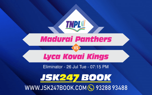 Cricket Betting Tips And Match Prediction Madurai Panthers vs Lyca Kovai Kings Eliminator Tips With Online Betting Tips Cbtf Cricket-Free Cricket Tips-Match Tips-Jsk Tips