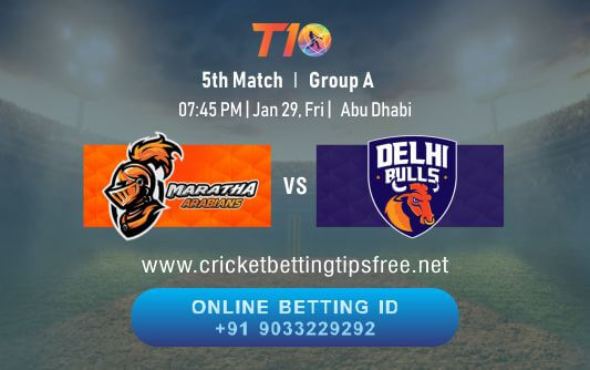 Cricket Betting Tips And Match Prediction For PMaratha Arabians vs Delhi Bulls 5th Match Tips With Online Betting Tips Cbtf Cricket-Free Cricket Tips-Match Tips-Jsk Tips 