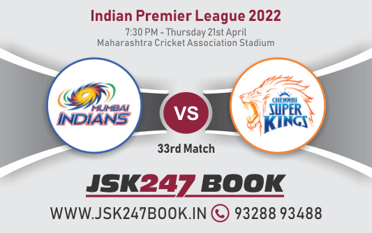 Cricket Betting Tips And Match Prediction For Mumbai Indians vs Chennai Super Kings 33rd Match Tips With Online Betting Tips Cbtf Cricket-Free Cricket Tips-Match Tips-Jsk Tips