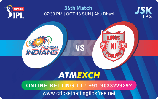 Cricket Betting Tips And Match Prediction For Mumbai vs Punjab 36th Match Tips With Online Betting Tips Cbtf Cricket-Free Cricket Tips-Match Tips-Jsk Tips 
