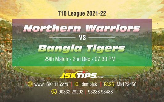 Cricket Betting Tips And Match Prediction For Northern Warriors vs Bangla Tigers 29th Match Tips With Online Betting Tips Cbtf Cricket-Free Cricket Tips-Match Tips-Jsk Tips