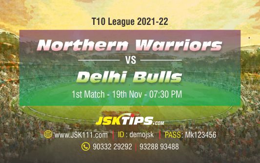 Cricket Betting Tips And Match Prediction For Northern Warriors vs Delhi Bulls 1st Match Tips With Online Betting Tips Cbtf Cricket-Free Cricket Tips-Match Tips-Jsk Tips