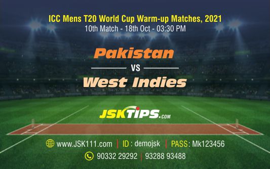Cricket Betting Tips And Match Prediction For Pakistan vs West Indies 10th Match Tips With Online Betting Tips Cbtf Cricket-Free Cricket Tips-Match Tips-Jsk Tips