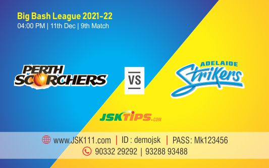 Cricket Betting Tips And Match Prediction For Perth Scorchers vs Adelaide Strikers 9th Match Tips With Online Betting Tips Cbtf Cricket-Free Cricket Tips-Match Tips-Jsk Tips