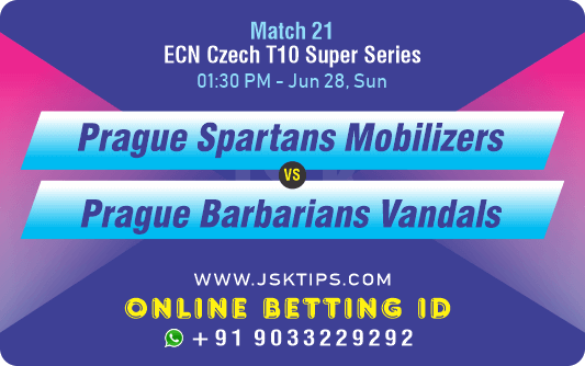 Prafue Spartans Mobilizers vs Prague Barbarians Vandals 21Th Match Prediction & Betting Tips