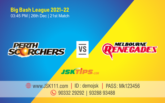 Cricket Betting Tips And Match Prediction For Perth Scorchers vs Melbourne Renegades 21st Match Online Betting Tips Cbtf Cricket-Free Cricket Tips-Match Tips-Jsk Tips