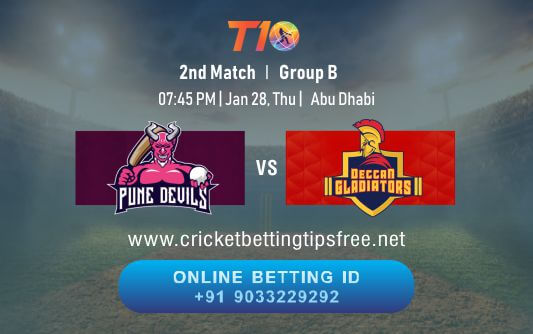 Cricket Betting Tips And Match Prediction For Pune Devils vs Deccan Gladiators 2nd Match Tips With Online Betting Tips Cbtf Cricket-Free Cricket Tips-Match Tips-Jsk Tips 