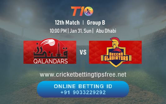 Cricket Betting Tips And Match Prediction For Qalandars vs Deccan Gladiators 12th Match Tips With Online Betting Tips Cbtf Cricket-Free Cricket Tips-Match Tips-Jsk Tips 