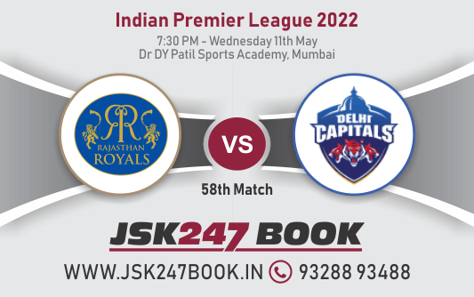 Cricket Betting Tips And Match Prediction For Rajasthan Royals vs Delhi Capitals 58th Match Tips With Online Betting Tips Cbtf Cricket-Free Cricket Tips-Match Tips-Jsk Tips