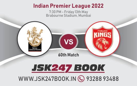 Cricket Betting Tips And Match Prediction For Royal Challengers Bangalore vs Punjab Kings 60th Match Tips With Online Betting Tips Cbtf Cricket-Free Cricket Tips-Match Tips-Jsk Tips