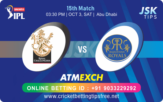 Cricket Betting Tips And Match Prediction For Bangalore vs Rajasthan 15th Match Tips With Online Betting Tips Cbtf Cricket-Free Cricket Tips-Match Tips-Jsk Tips 
