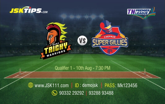 Cricket Betting Tips And Match Prediction For Ruby Trichy Warriors vs Chepauk Super Gillies Qualifier 1 Match Tips With Online Betting Tips Cbtf Cricket-Free Cricket Tips-Match Tips-Jsk Tips