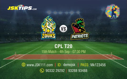 Cricket Betting Tips And Match Prediction For Saint Lucia Kings vs St Kitts and Nevis Patriots 15th Match Tips With Online Betting Tips Cbtf Cricket-Free Cricket Tips-Match Tips-Jsk Tips