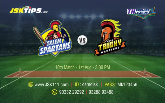 Cricket Betting Tips - Salem Spartans vs Ruby Trichy Warriors 18th Match Prediction