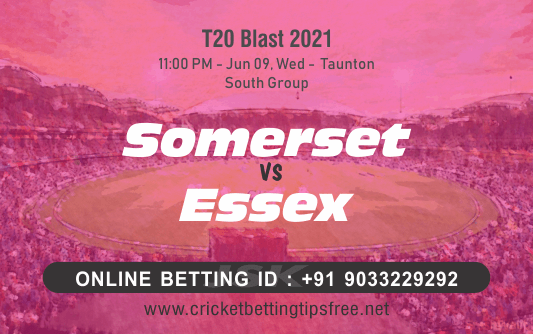 Cricket Betting Tips And Match Prediction For Somerset vs Essex South Group Match Tips With Online Betting Tips Cbtf Cricket-Free Cricket Tips-Match Tips-Jsk Tips