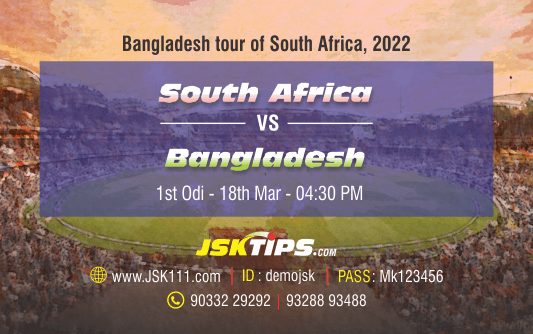 South Africa vs Bangladesh 1st ODI Match Prediction 17-March-2022