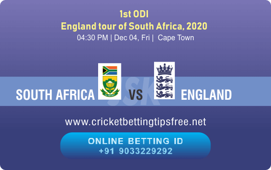 Cricket Betting Tips And Match Prediction For South Africa vs England 1st ODI Match Tips With Online Betting Tips Cbtf Cricket-Free Cricket Tips-Match Tips-Jsk Tips 