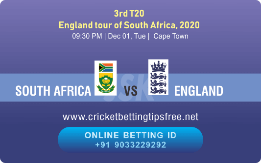 South Africa vs England 3rd T20I Match Betting Tips