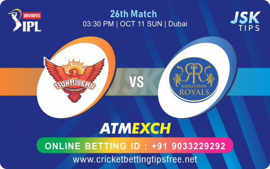 Cricket Betting Tips And Match Prediction For Hyderabad vs Rajasthan 26th Match Tips With Online Betting Tips Cbtf Cricket-Free Cricket Tips-Match Tips-Jsk Tips 