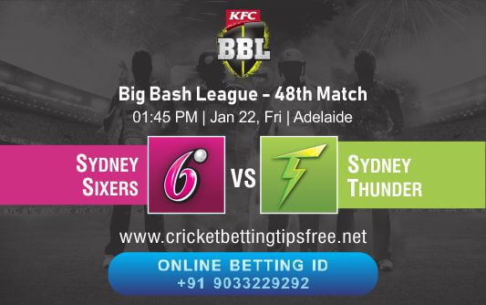 Cricket Betting Tips And Match Prediction For Sydney Sixers vs Sydney Thunder 48th Match Online Betting Tips Cbtf Cricket Free Cricket Tips Match Tips Jsk Tips