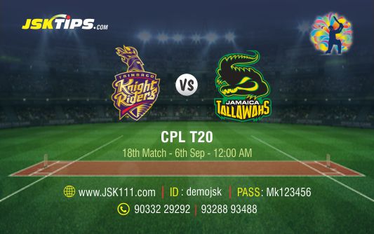 Cricket Betting Tips And Match Prediction For Trinbago Knight Riders vs Jamaica Tallawahs 18th Match Tips With Online Betting Tips Cbtf Cricket-Free Cricket Tips-Match Tips-Jsk Tips