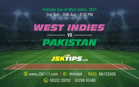 Cricket Betting Tips And Match Prediction For OWest Indies vs Pakistan 2nd Test Match Tips With Online Betting Tips Cbtf Cricket-Free Cricket Tips-Match Tips-Jsk Tips